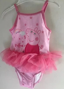 Peppa Pig 18-24 Months ~ 92 Cms ~Girls Pink Tutu Swimming Costume~ Mothercare - Picture 1 of 5
