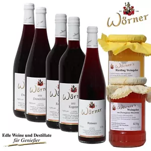 WÖRNER Geschenkset Rotwein-Paket mit Wein + Weingelee - Geschenkidee - Bild 1 von 5