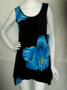 FASHQUE VIAJE TEJIDO LARGO TOP SHARKBITE MED(B) AZUL HIBISCO - Imagen 1 de 1