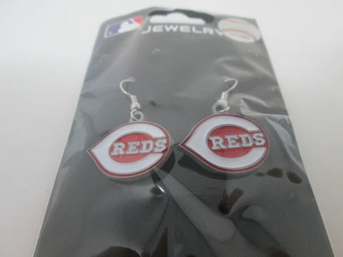 Cincinnati Reds Earrings Rico Industries 754603273391 Cover