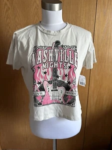 Neu mit Etikett Altar'd State NASHVILLE Nächte Musik bauchfreies T-Shirt Oberteil Größe Medium NEU - Bild 1 von 3