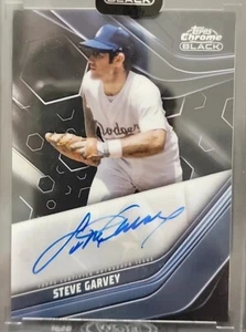 Topps 2023 cromo negro Steve Garvey automático Los Angeles Dodgers CBA-SG - Imagen 1 de 2