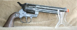 Cap Gun Revolver 10017 Die Cast Pistol 12 shot Gunmetal Grey BRAND NEW Toy Gun - Picture 1 of 4