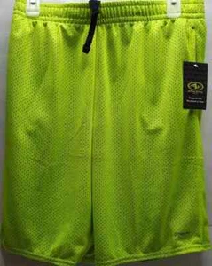 Boys Mesh Shorts XL 14-16 Acid Yellow Athletic Works Driworks Gym Jog Play NWT - Picture 1 of 3