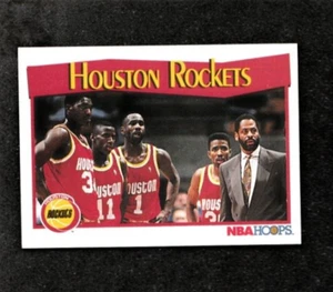 HOUSTON ROCKETS 1991-92 NBA Hoops #283 OLAJUWON Houston Rockets - Picture 1 of 2