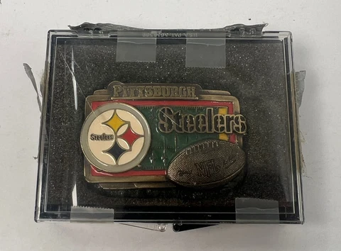 Vintage Pittsburgh Steelers Belt Buckle Cover