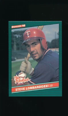 1986 Donruss "The Rookies" #18 Steve Lombardozzi * 2B * Minnesota Twins * NM-MT - Image 1 of 2
