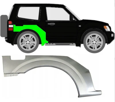 Parafango Per Mitsubishi Pajero 3 Porte 1999 – 2006 Posteriore Destro - Immagine 1 di 3