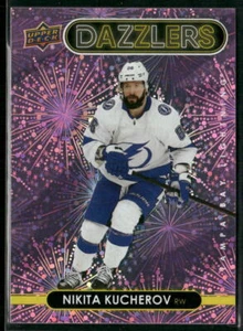 2021-22 UD Extended Series Dazzlers Pink #DZ-140 Nikita Kucherov Lightning - Picture 1 of 2