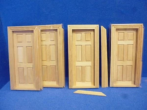 1/12 scale Dolls House Internal Doors x 4 off TC60074 - Picture 1 of 1