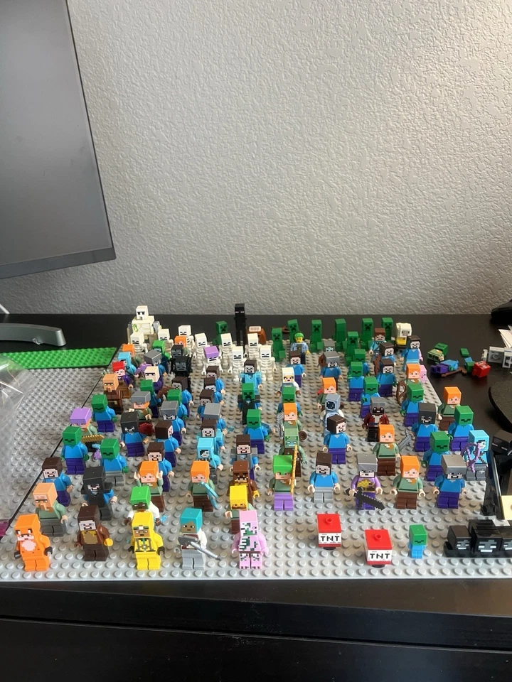 Lego Mini figures Lot 100+ Minecraft Figures - Image 1 of 4
