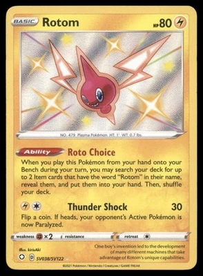Rotom SV038/SV122 Shining Fates: Shiny Vault Holo Near Mint NM - Image 1 of 2