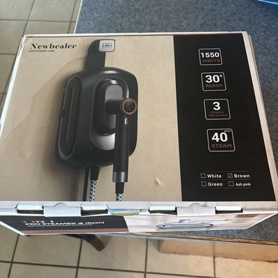 Newbealer 2-in-1 Pro Steamer & Iron 1550w 3 Steam & Dry Levels Brown NB318A - Image 1 of 3