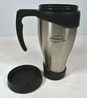Taza de Viaje Termo ThermoCafe Irrompible Exterior Acero Inoxidable - ¡GENIAL! Foto 1 de 2