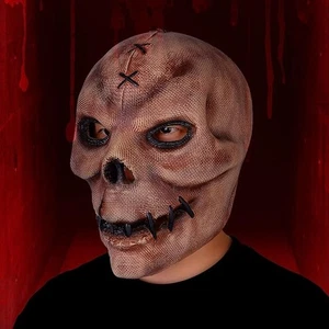 Scarecrow Mask Batman Horror Halloween Cosplay Latex Bat Man Scary Scare Crow 2! - Picture 1 of 8