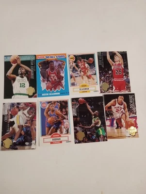 Vintage NBA Basketball Cards, Stars, Lot of 8, NM To Mint - Image 1 of 4