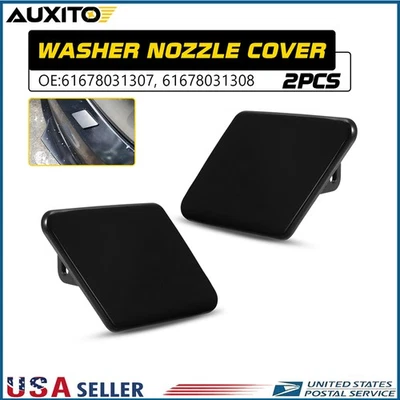 Tapas de cubierta de arandela de faros 2 piezas para BMW Serie 3 E90 325i 328i 335i 2006-2008 Foto 1 de 4