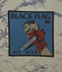 Black Flag My War Woven Patch - Bild 1 von 1