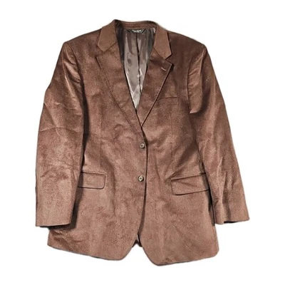 Blazer Jos A Bank Pana Marrón Chocolate Abrigo Deportivo Para Hombre 46R 2 Botones De Colección Foto 1 de 4