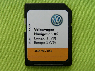 SD CARD NAVIGATION AS EUROPA 1 2019 V9 VW DISCOVER MEDIA 2 PASSAT TIGUAN TOURAN - Bild 1 von 2