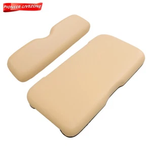 For EZGO RXV 2008-Up Bottom/ Back Beige Golf Cart Front Seat Cushion - Picture 1 of 21
