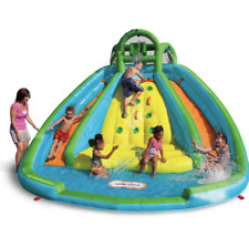 Little Tikes Giant Kids Inflatable Rock Climbing Water Slide Bouncy House Fun