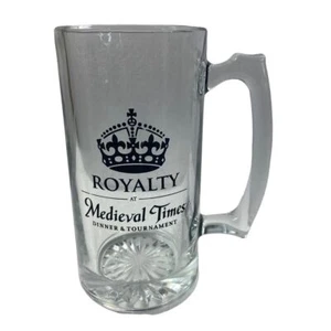 Medieval Times Dinner & Tournament ROYALTY Glass Beer Stein Mug 24OZ - Picture 1 of 5
