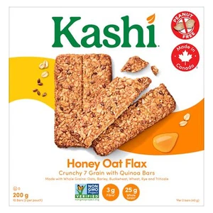 Kashi 7 Grain Honey Oat Flax with Quinoa 10 bars 200g/7.1oz Canadian} - Picture 1 of 7