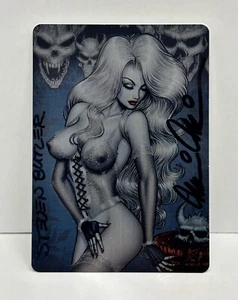 Lady Death Metallicard Signed Brian Pulido & Steven Butler Ltd To 66 - Picture 1 of 3