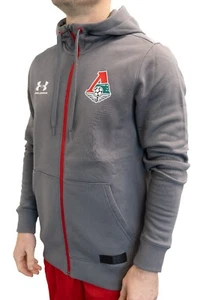 Under Armour 19-20 Lokomotiv Moscow Rival Club Full Zip / Grey / Mens /RRP£59.99 - Picture 1 of 6