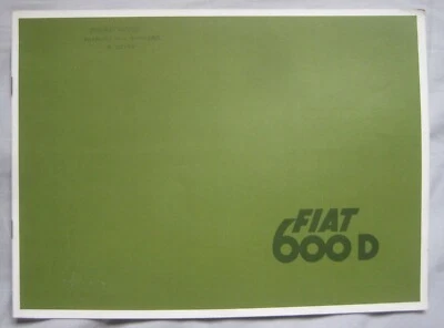 Fiat 600 D Brochure publication number 1824 - Imagem 1 de 4