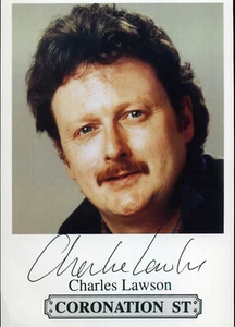 CHARLES LAWSON Signed Photograph - TV Actor CORONATION STREET - 6"x4" reprint - Picture 1 of 1