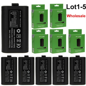 1~5 Pack For Xbox One X S Charger Kit Rechargeable Battery Pack & Charging Cable - Picture 1 of 16