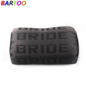 1pcs Red Fabric Headrest Pillow Supports Neck Rest Racing Seat Material - Picture 1 of 17