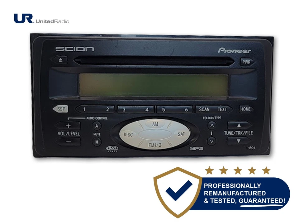 861200W100 AM/FM/CASSETTE/CD RADIO 2004-2006 TOYOTA SCION TC XA XB DEHM8047ZT Foto 1 de 1