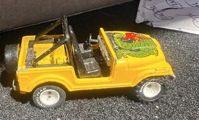 Hot Wheels Real Riders 3rd Malaysia Yellow JEEP CJ-7 White Hubs - Image 1 of 4