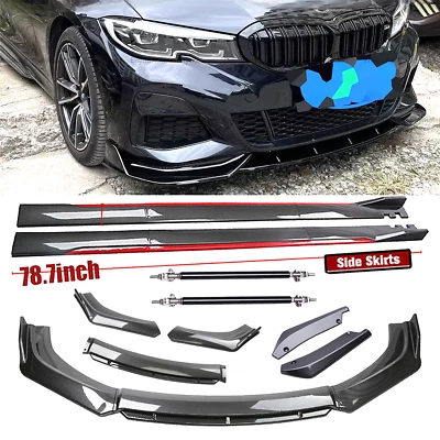 Front Rear Bumper Lip Side Skirt Extension For BMW 740i 750i 760 Body Kits Foto 1 de 4