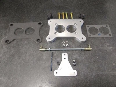 Jeep CJ 258 6cyl Carburetor Adapter Plate and Linkage Ford Motorcraft 2100 2150  - Image 1 of 4