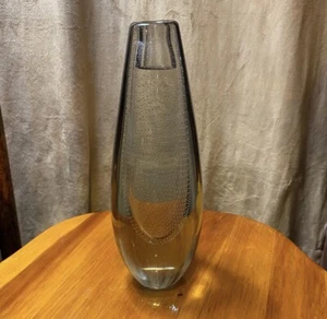 Rare Gunnel Nyman Nuutajarvi Finland Controlled Bubble Vase • Signed • 10.5” - Picture 1 of 12