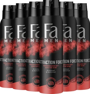 FA Deospray Men Attraction Force , Erlebe bis zu 48h Deo-Schutz 6 x 150 ml - Bild 1 von 3