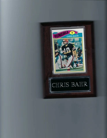 CHRIS BAHR PLAQUE CINCINNATI BENGALS FOOTBALL NFL    C Cover