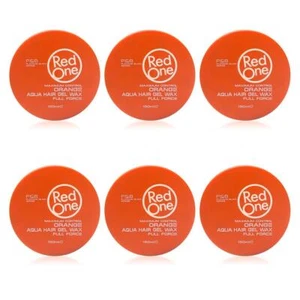 RedOne Aqua Hair Gel Wax Full Force Orange, (6er Pack) 150ml - Bild 1 von 2