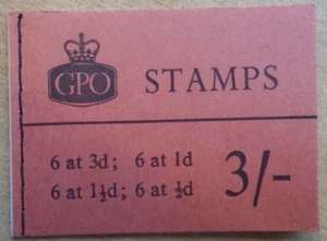 M19g 3/- Graphite Wilding booklet. Fine unmounted mint & complete. - Picture 1 of 10