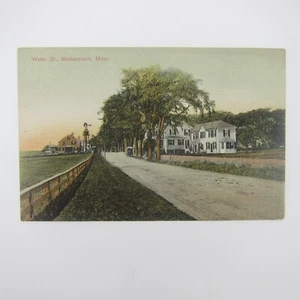 Postcard Mattapoisett Massachusetts Water Street Farm Houses Antique Unposted - Picture 1 of 12
