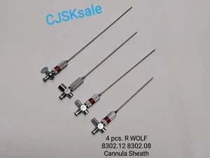 4 pcs. R. WOLF 8302.12 8302.08 Cannula Sheath (USED). - Picture 1 of 9
