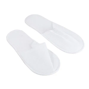 12 Pairs Disposable Slippers Non-woven for Guest Men and Women Man Unisex Spa - Picture 1 of 12