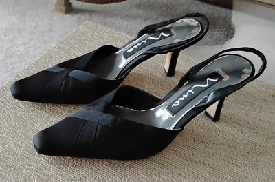 NINA - ZAPATOS DE TACÓN ALTO NEGROS TALLA 7 1/2M Foto 1 de 4