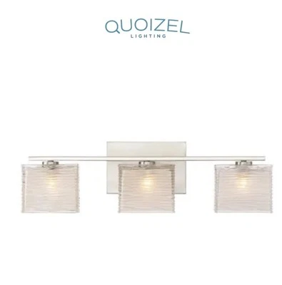 Quoizel Nickel Westcap 3-Light 23"W Bathroom Vanity Light, WCP8603 - Nickel - Image 1 of 3