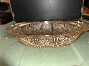 Servizio piatti ovale vintage Jeanette rosa fiori di ciliegio 9" - Foto 1 di 7