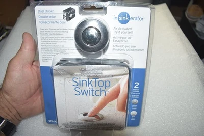 ININTERRUPTOR DE FREGADERO TRITURADOR DE RESIDUOS DE ALIMENTOS INSINKERATOR STS-00 DOBLE CROMO NUEVO Foto 1 de 2